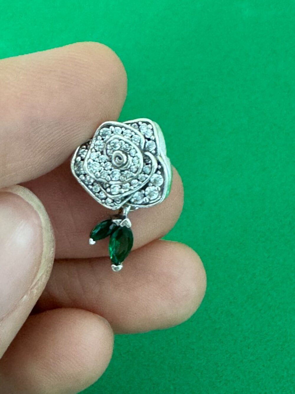 Pandora Sparkling Rose in Bloom Charm